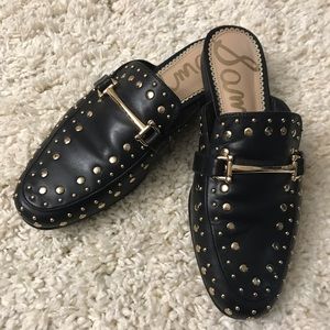 Sam Edelman Marilyn black studded mules